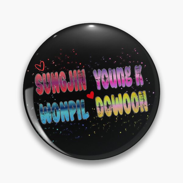 Item preview, DAY6 Member Names Rainbow Aesthetic K-Pop Design designed and sold by arorar.