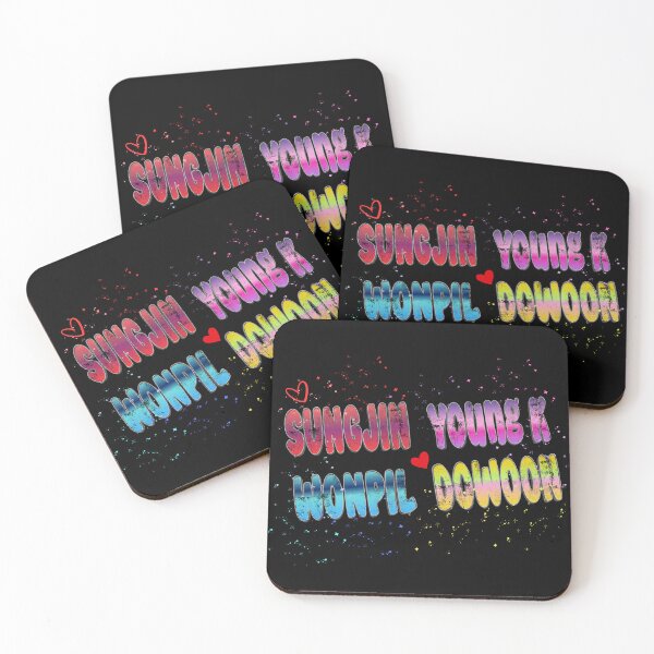 Item preview, DAY6 Member Names Rainbow Aesthetic K-Pop Design designed and sold by arorar.