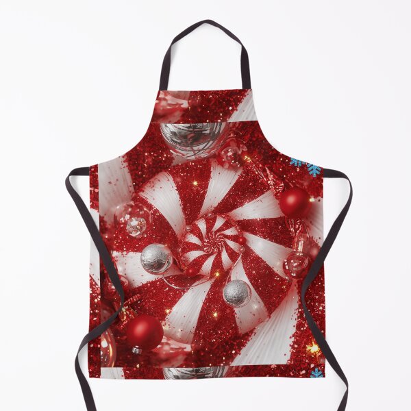 Artikelvorschau, Funkelnder Weihnachtswirbel – Rote Glitzerspirale mit festlichen Ornamenten entworfen und verkauft von PixelVibe782.