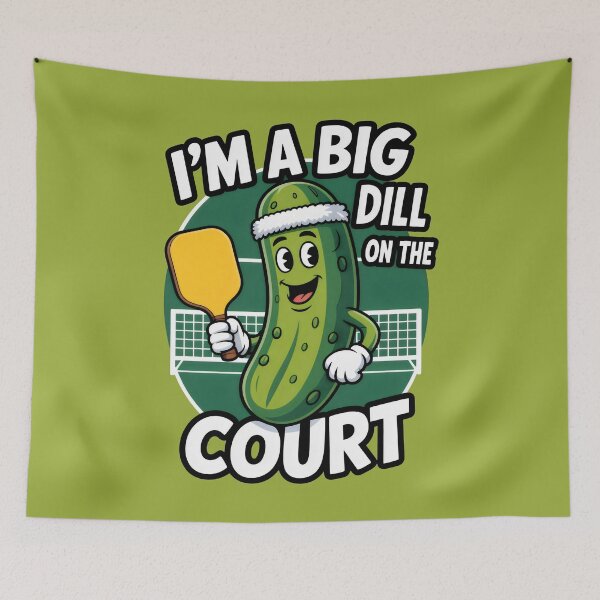 Item preview, I’m a Big Dill on the Court Funny Pickleball Character Design designed and sold by SplashTastic.