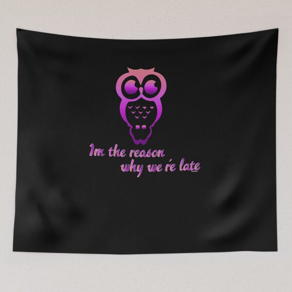 Item preview, Funny Tardy Owl designed and sold by TomGiantDesigns.