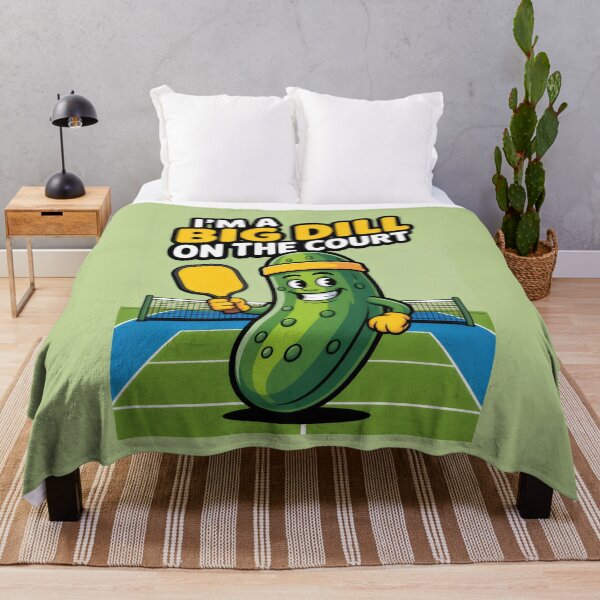 Item preview, I’m a Big Dill on the Court Funny Pickleball Pun Character Design designed and sold by SplashTastic.