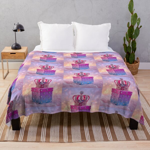 Item preview, Royal Prism Gift – Glam Gradient Box with Gemstone Crown & Star Ornament designed and sold by PixelVibe782.