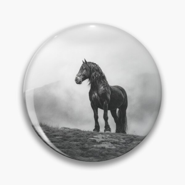 Item preview, A Percheron draft horse standing majestically on a hill Horses in Motion designed and sold by CDC40.