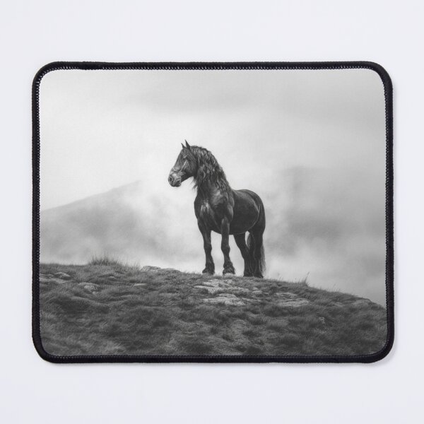 Item preview, A Percheron draft horse standing majestically on a hill Horses in Motion designed and sold by CDC40.