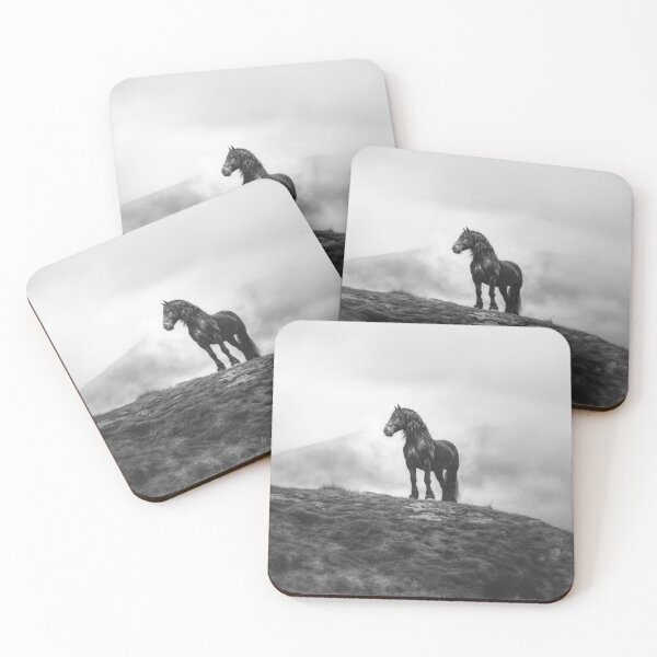 Item preview, A Percheron draft horse standing majestically on a hill Horses in Motion designed and sold by CDC40.