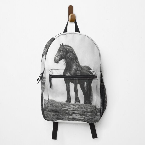 Item preview, A Percheron draft horse standing majestically on a hill Horses in Motion designed and sold by CDC40.