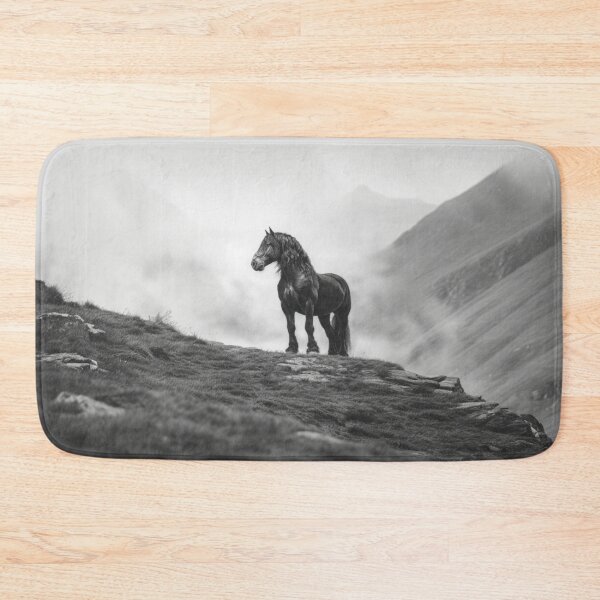 Item preview, A Percheron draft horse standing majestically on a hill Horses in Motion designed and sold by CDC40.