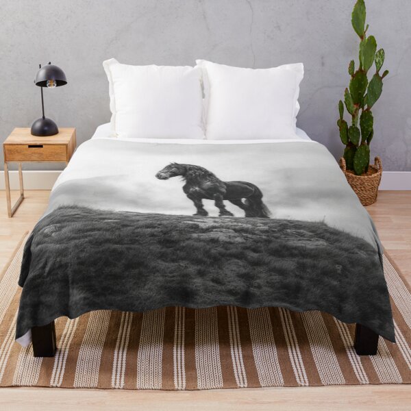 Item preview, A Percheron draft horse standing majestically on a hill Horses in Motion designed and sold by CDC40.