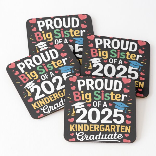 Item preview, Proud Big Sister of a Class of 2025 Kindergarten Graduate designed and sold by AvagondaMind.