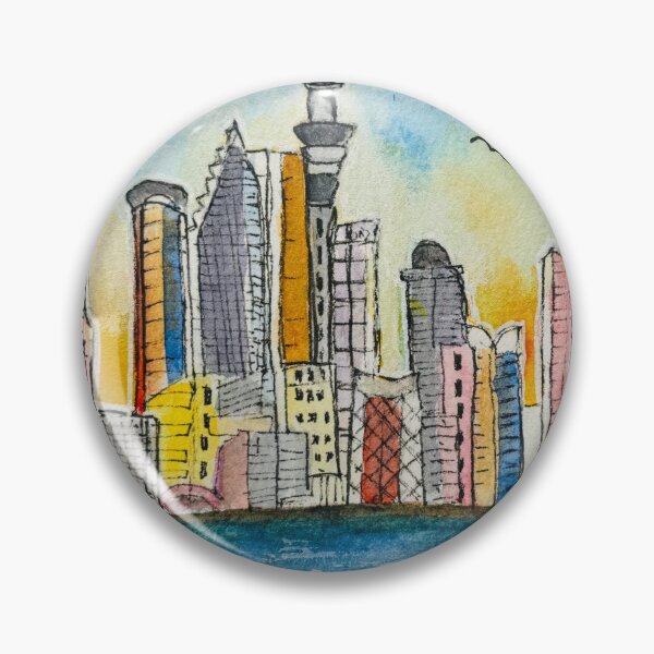 Item preview, Auckland City Skyline at Sunset designed and sold by Jasbindar Singh.