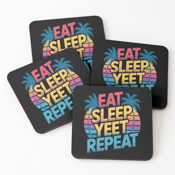 Item preview, Eat Sleep Yeet Repeat Vintage Yeet summer vibe Apparel designed and sold by orlodrake.