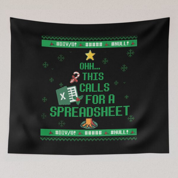 Item preview, This Calls Funny Holiday Christmas Oh Spreadsheet For Classic Fashion Nerd designed and sold by JasonCorvar.