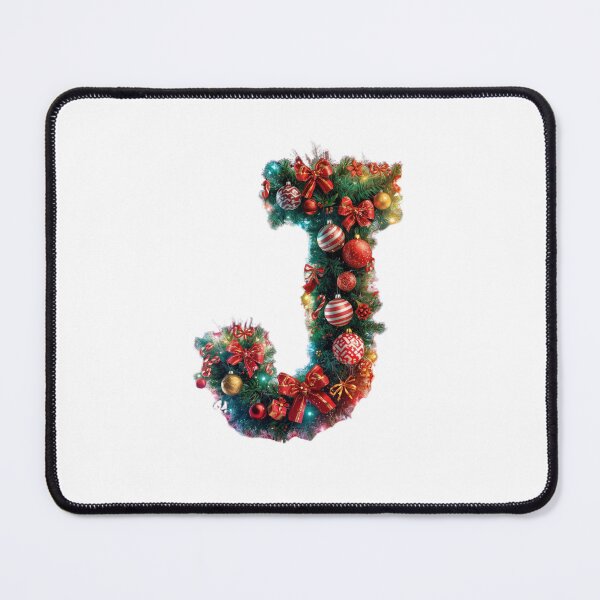 Item preview, Christmas Letter J Monogram – Holiday Alphabet Design designed and sold by Cultradesign.