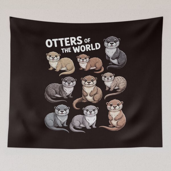 Item preview, Otter Sea Animals of the World Chibi Otter Lover Educational designed and sold by hettingerchaim.