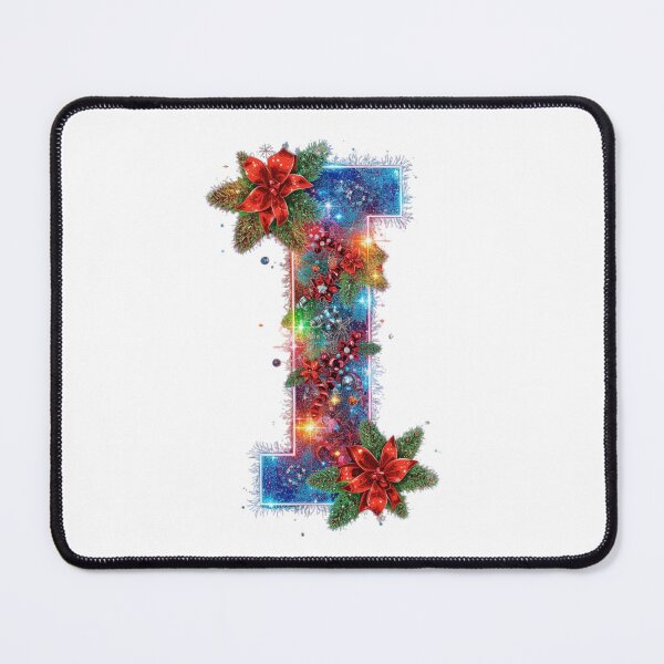 Item preview, Christmas Letter I Monogram – Festive Holiday Typography designed and sold by Cultradesign.