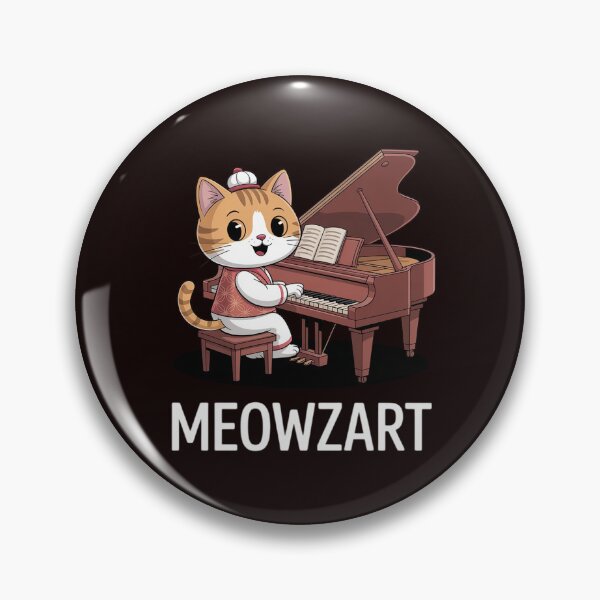 Artikelvorschau, Meowzart Cat Pun Klassische Musik Klavier entworfen und verkauft von hettingerchaim.