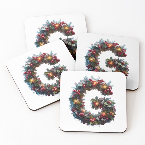 Item preview, Christmas Letter G Monogram – Festive Holiday Lettering designed and sold by Cultradesign.