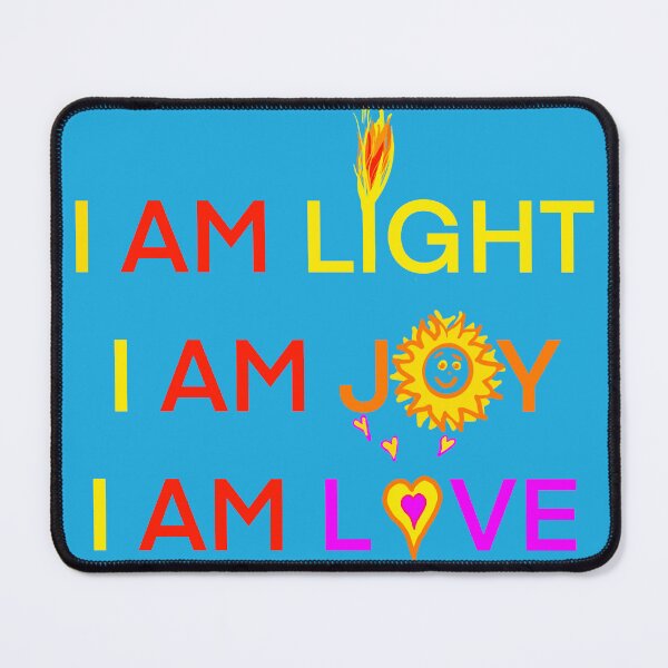 Item preview, I am LIGHT I am JOY I am LOVE in BLUE  designed and sold by MonicaArtist.