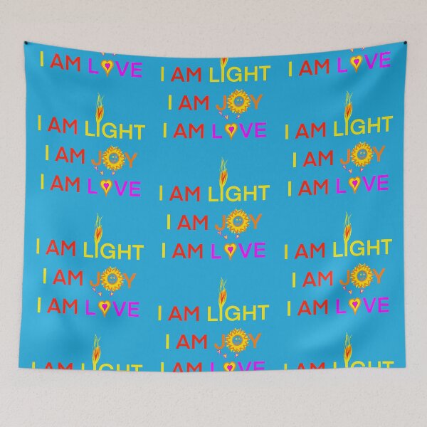 Item preview, I am LIGHT I am JOY I am LOVE in BLUE  designed and sold by MonicaArtist.
