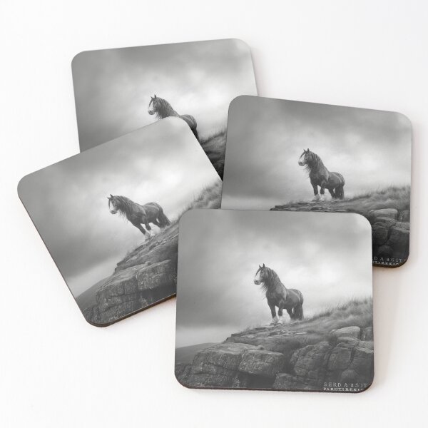 Item preview, A Percheron draft horse standing majestically on a hill Horses in Motion designed and sold by CDC40.