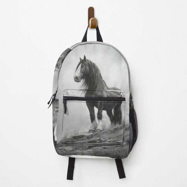Item preview, A Percheron draft horse standing majestically on a hill Horses in Motion designed and sold by CDC40.