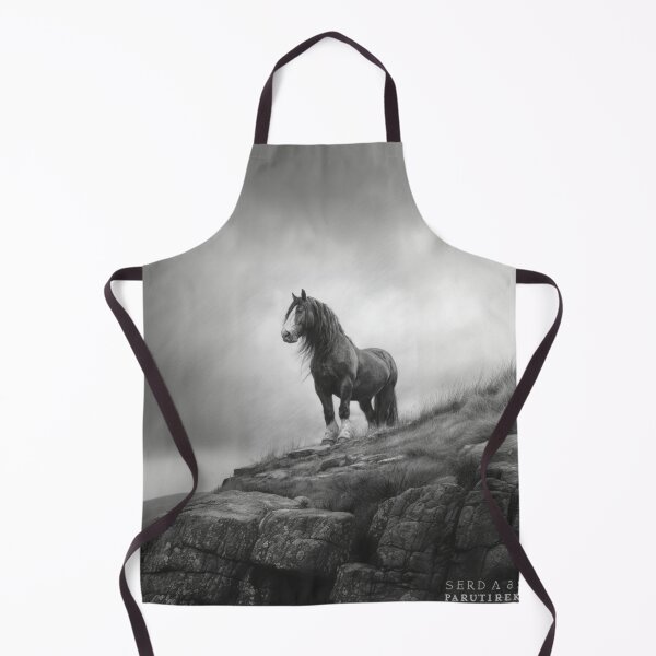 Item preview, A Percheron draft horse standing majestically on a hill Horses in Motion designed and sold by CDC40.