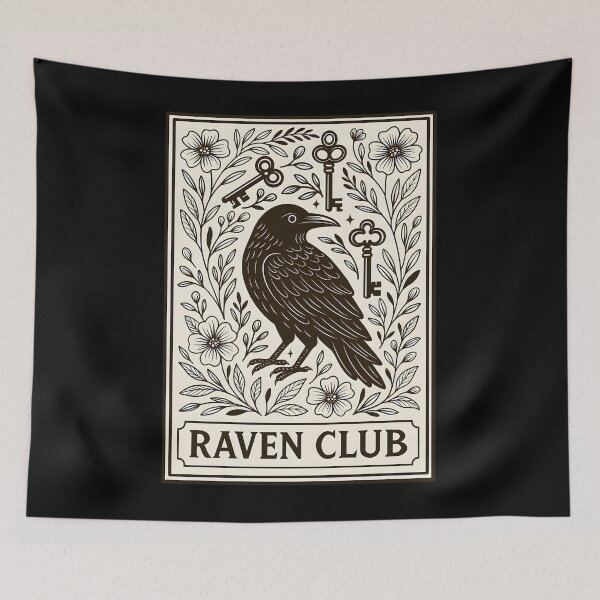 Item preview, aven Club Vintage Occult Bird Design designed and sold by PriscillaMarks.