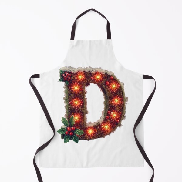 Item preview, Christmas Letter D Monogram – Festive Holiday Typography designed and sold by Cultradesign.