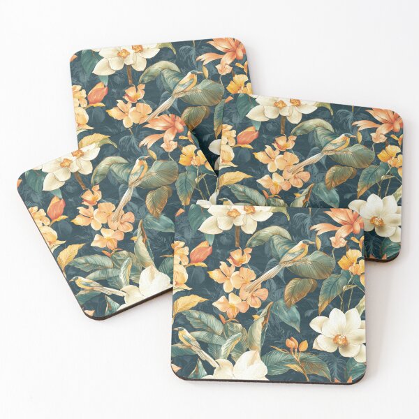 Item preview, Tailfeather Bloom – Tropical Birds & Golden Flora designed and sold by hobbybox.