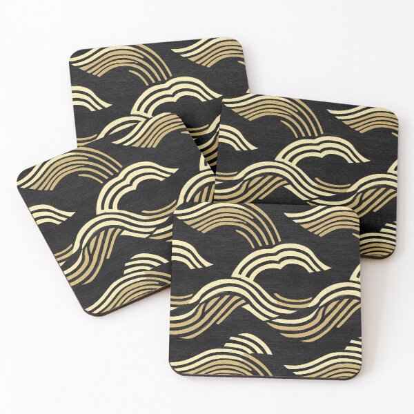 Item preview, Elegant Black and Gold Art Deco Curves designed and sold by Piotrek0001.