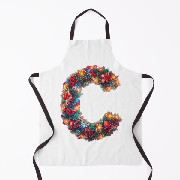 Item preview, Christmas Letter C Monogram – Holiday Decorative Lettering designed and sold by Cultradesign.