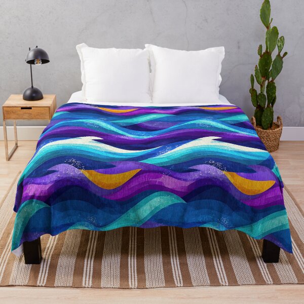 Item preview, Vibrant Cosmic Ocean Waves designed and sold by Piotrek0001.