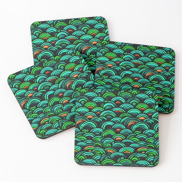 Item preview, Glowing Emerald Neon Fish Scales designed and sold by Piotrek0001.