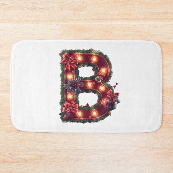 Item preview, Christmas Letter B Monogram – Festive Holiday Alphabet Design designed and sold by Cultradesign.