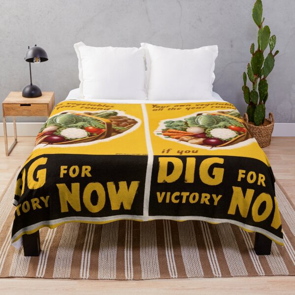 Item preview, Vintage WWII British Propaganda Poster | Dig for Victory | Garden Self-Sufficiency Art Print | Home Front Motivation & Unity designed and sold by artofuniverse.