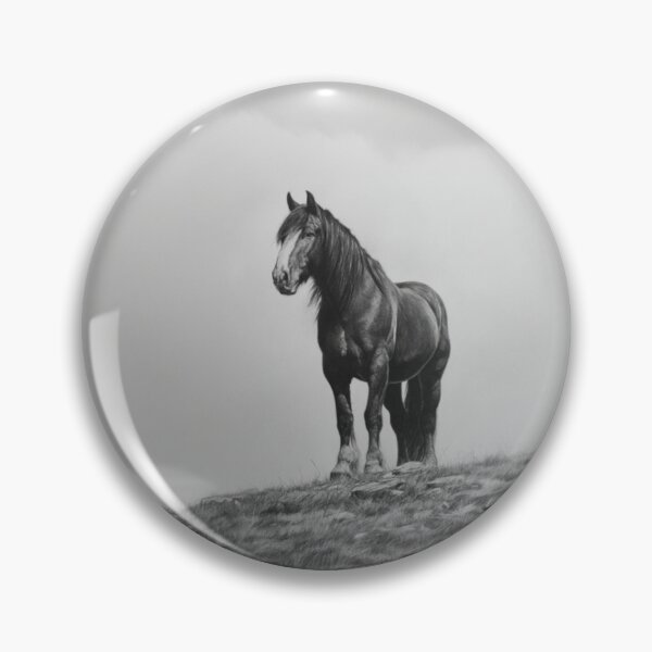Item preview, A Percheron draft horse standing majestically on a hill Horses in Motion designed and sold by CDC40.