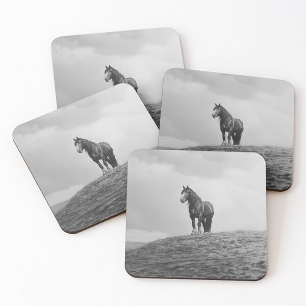 Item preview, A Percheron draft horse standing majestically on a hill Horses in Motion designed and sold by CDC40.