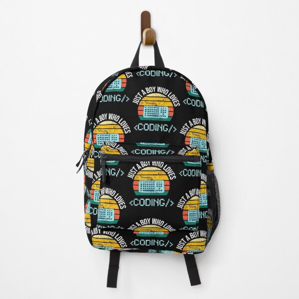 Item preview, Just A Boy Who Loves Coding Computer Funny designed and sold by JuanitaJulia.