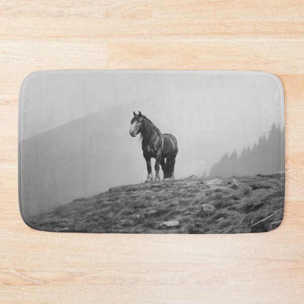 Item preview, A Percheron draft horse standing majestically on a hill Horses in Motion designed and sold by CDC40.