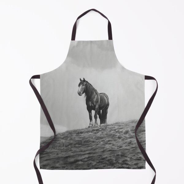 Item preview, A Percheron draft horse standing majestically on a hill Horses in Motion designed and sold by CDC40.
