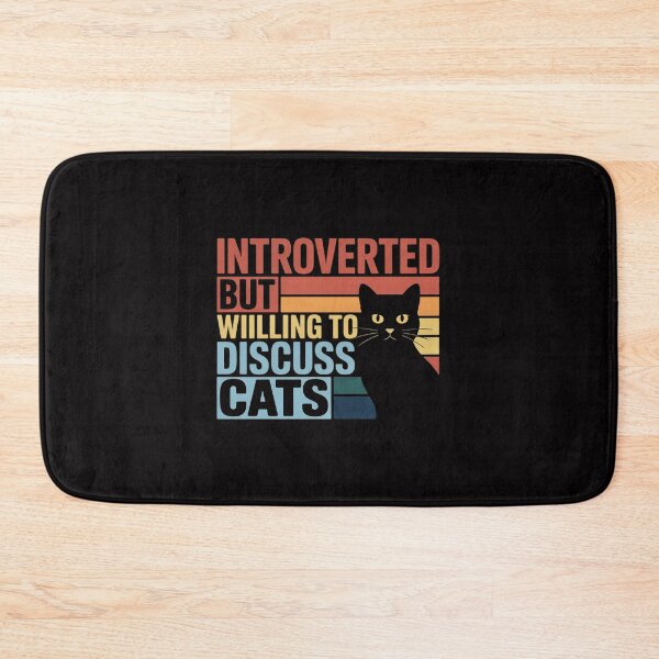 Item preview, Introverted But Willing To Discuss Cats Cat Lover designed and sold by demarioTTS.