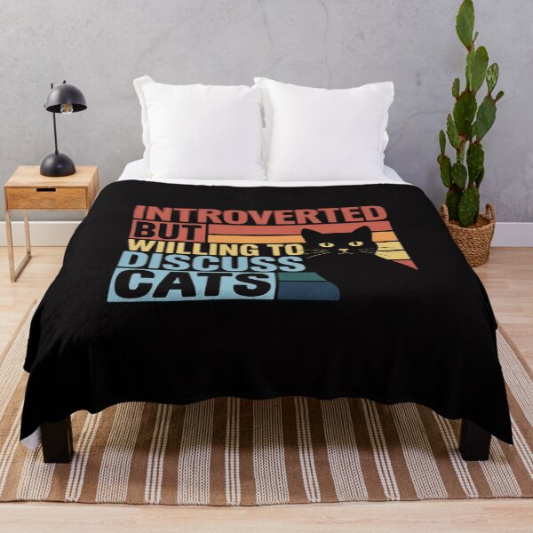 Item preview, Introverted But Willing To Discuss Cats Cat Lover designed and sold by demarioTTS.
