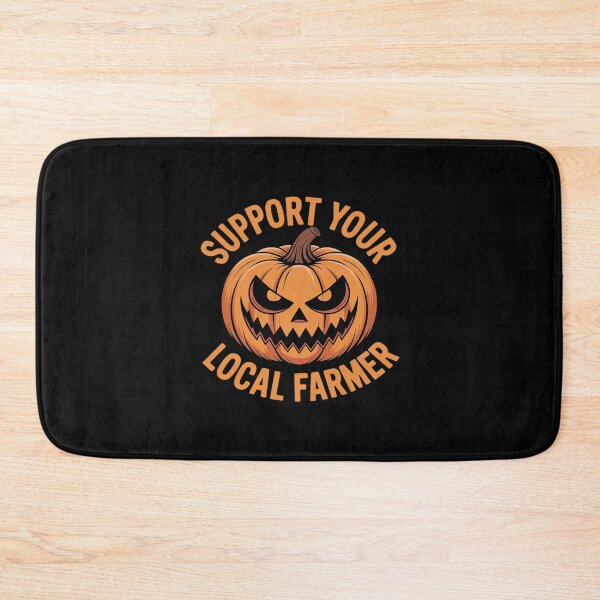 Item preview, Support Your Local Farmer Angry Pumpkin Halloween designed and sold by HardcoreTour.