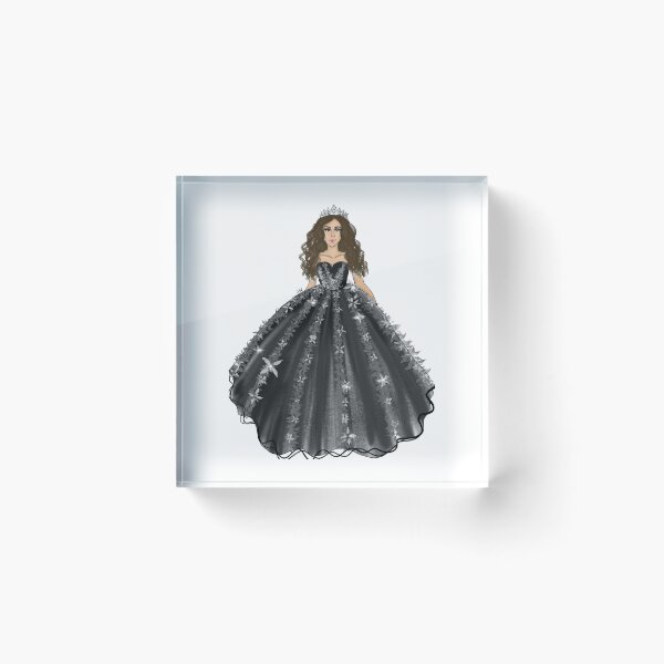 Item preview, Black Quince Girl Illustration with Tiara designed and sold by SMillustrations.