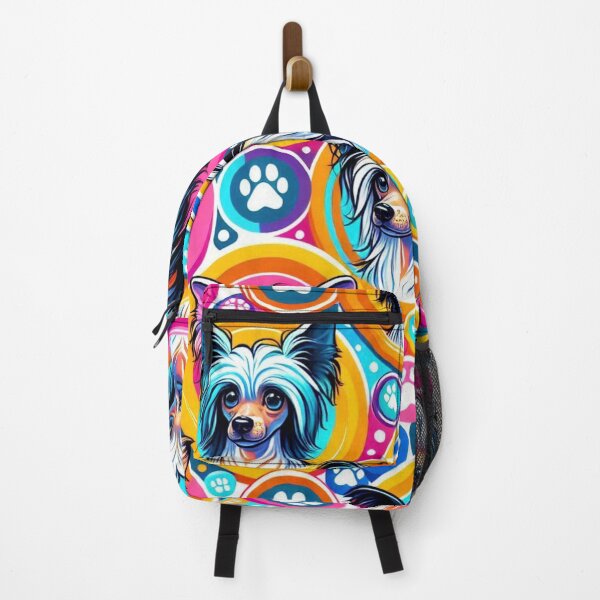 Item preview, Colorful Chinese Crested Dog Pattern designed and sold by Wags & Tails.