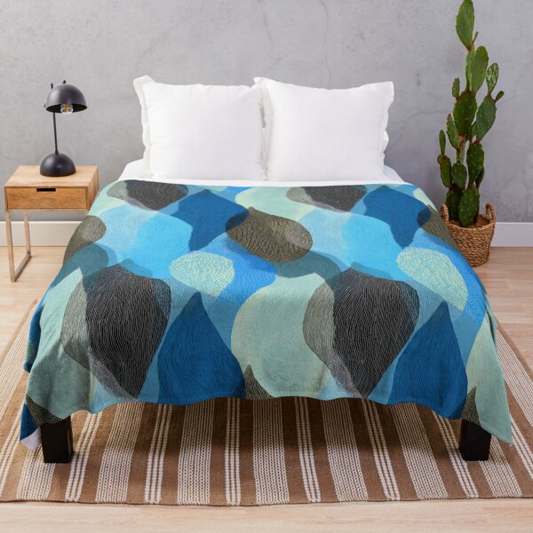 Item preview, Abstract Blue Vertical Organic Forms designed and sold by Piotrek0001.