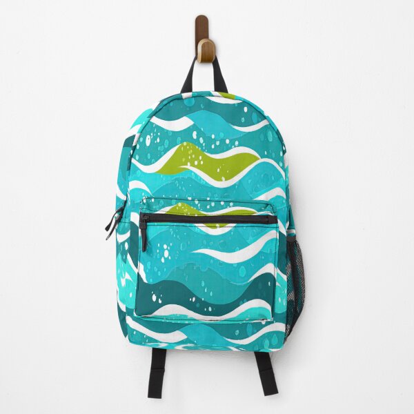 Item preview, Refreshing Teal Ocean Waves with Splatter designed and sold by Piotrek0001.
