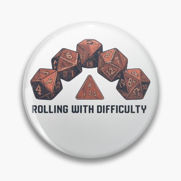 Item preview, Rolling With Difficulty – RPG Dice Design designed and sold by RED-MOUSE.