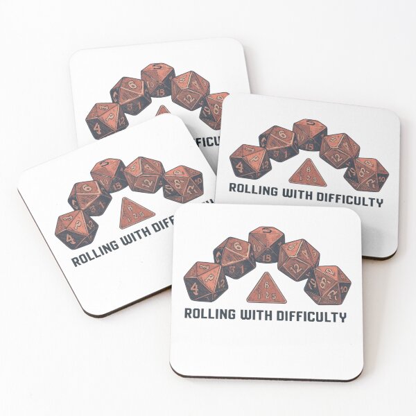 Item preview, Rolling With Difficulty – RPG Dice Design designed and sold by RED-MOUSE.
